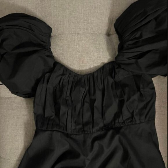 Abercrombie Ruched Puff Sleeve Mini Dress - Picture 3 of 4